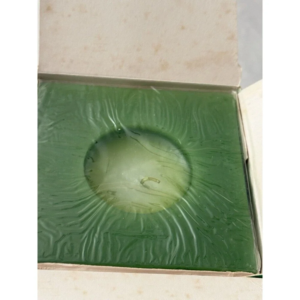 Vintage GAP Scents Holiday Cube Candle Cedar Balsam Green New Sealed NOS
